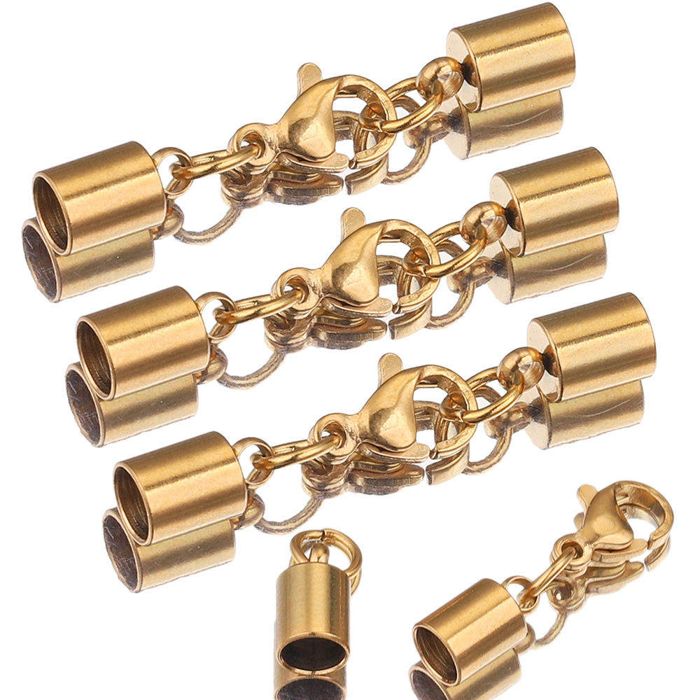 Patent Leather Shine - 5pcs/lot Stainless Steel Gold Lobster Clasp
