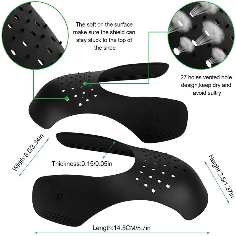 1 Pair Crease Protector Shoe A - Crease Protector Toe 评论和价格