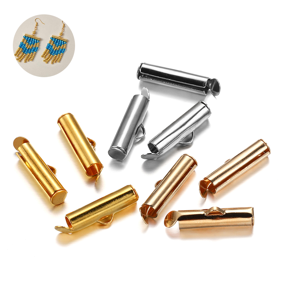 30-50Pcs/lot Slide Crimp End C - Patent Leather Shine 评论和价格