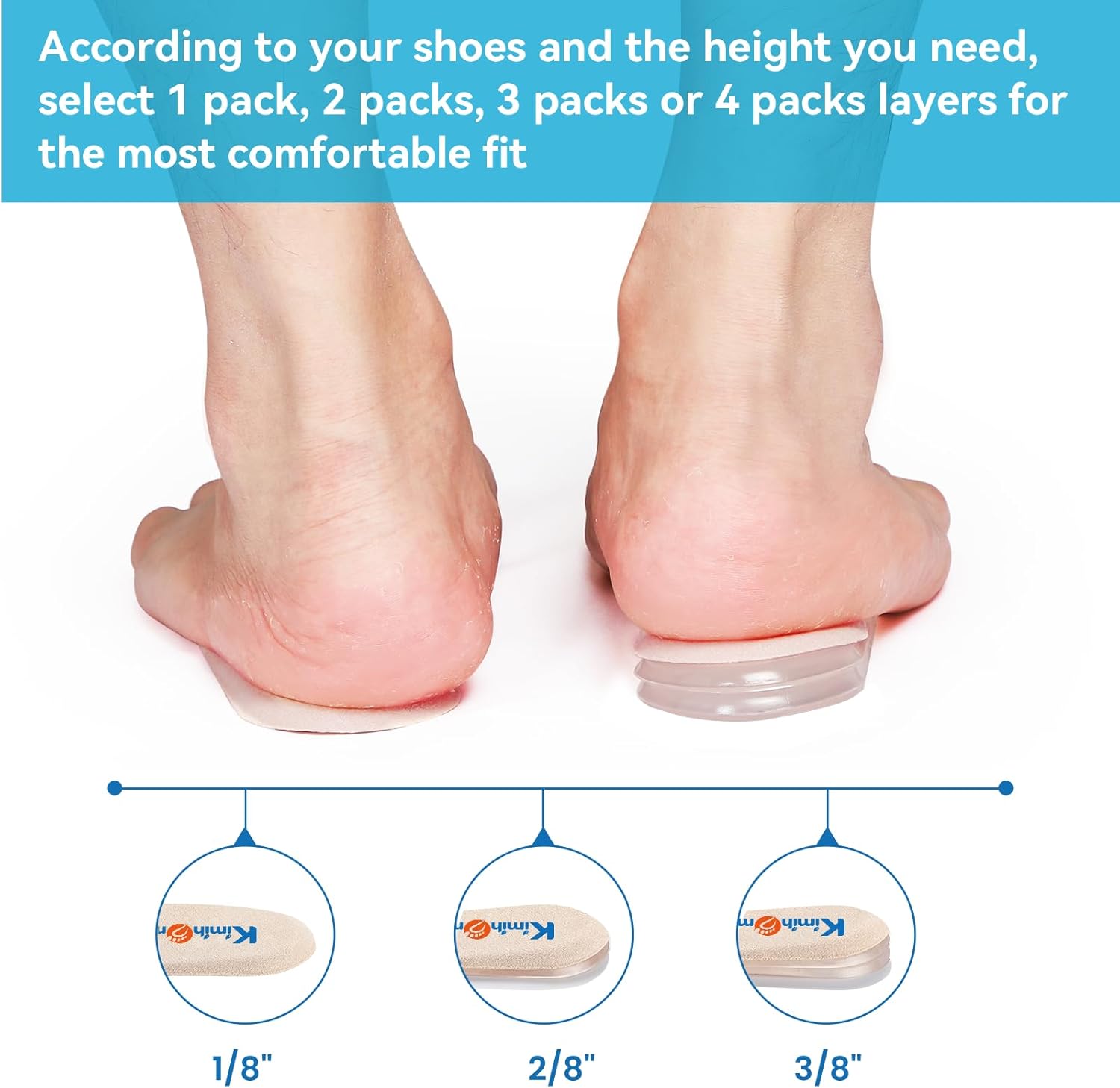 Sumifun 1Pair Gel Insole Silic - Shoe Polish Cream 评论和价格