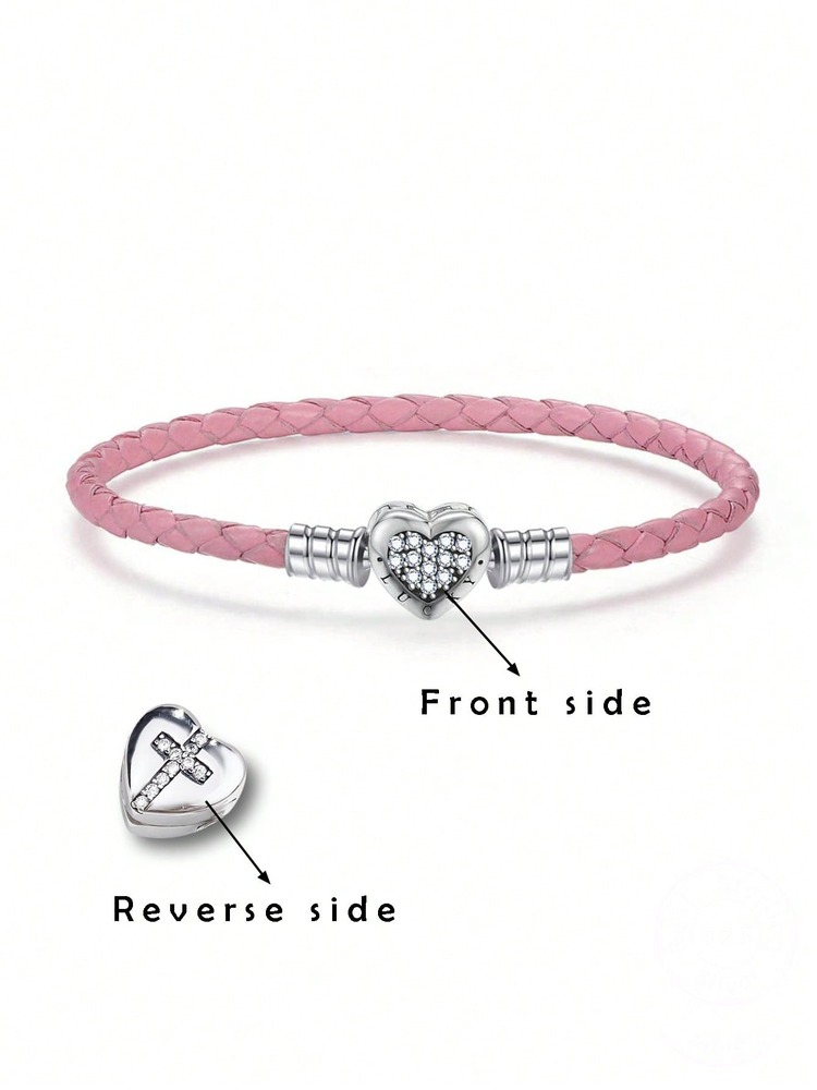 925 Sterling Silver Love Heart - Patent Leather Shine 评论和价格