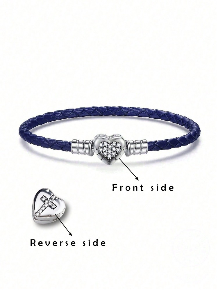 925 Sterling Silver Love Heart - Patent Leather Shine 评论和价格