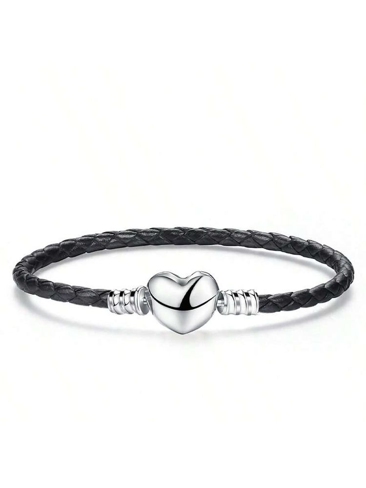925 Sterling Silver Love Heart - Patent Leather Shine 评论和价格