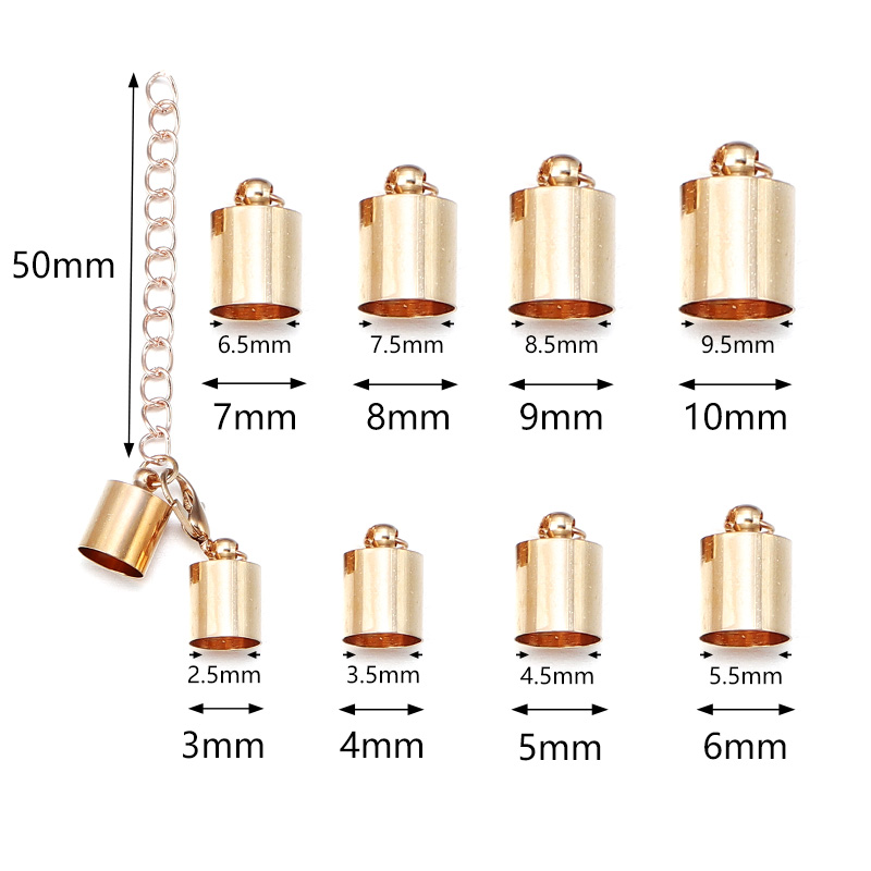 10Sets Leather Cord End Caps W - Patent Leather Shine 评论和价格