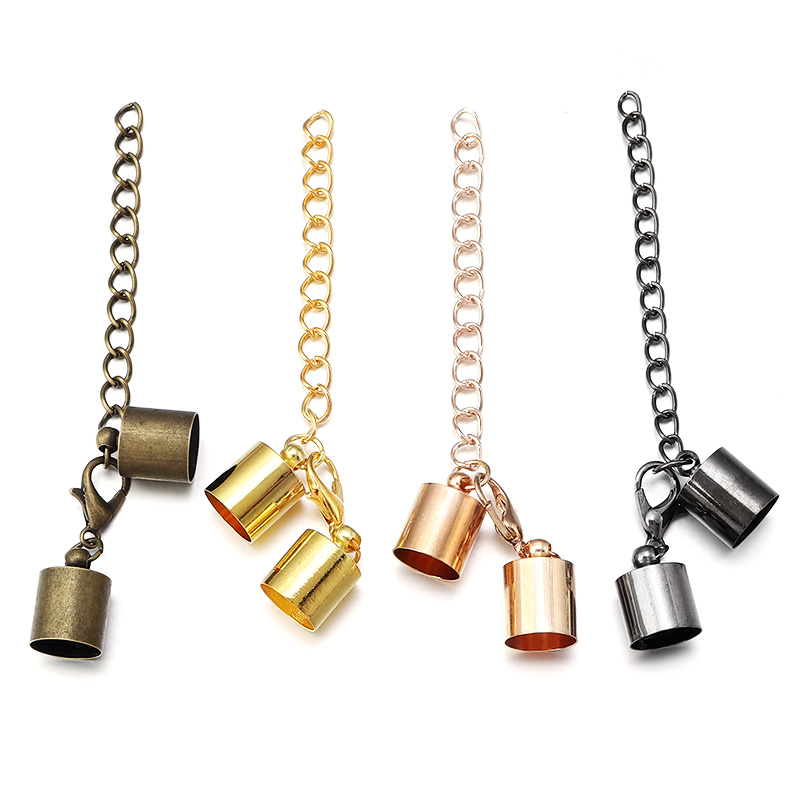 10Sets Leather Cord End Caps W - Patent Leather Shine 评论和价格