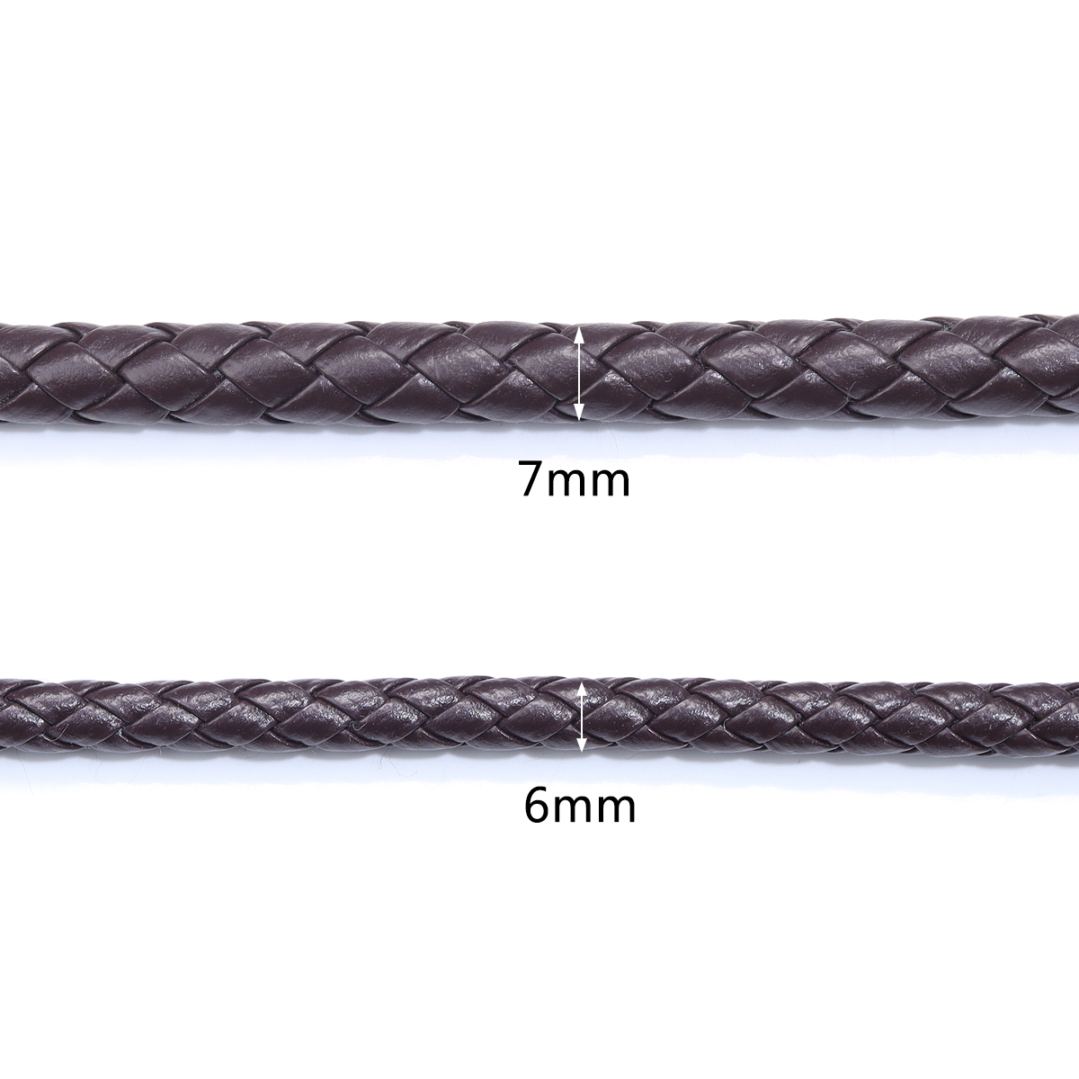 5 Yards/lot 6/7mm Braided Leat - Patent Leather Shine 评论和价格